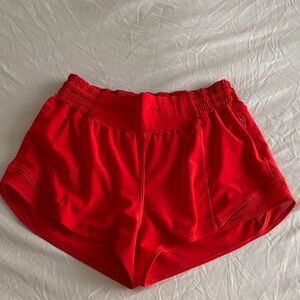lululemon athletica Red Athletic Shorts